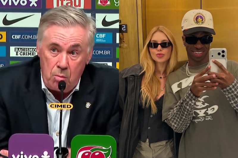 Ancelotti diz que Vini Jr. “cometeu um erro” e opina sobre polêmicas - Ancelotti comenta polêmicas envolvendo Vini Jr.