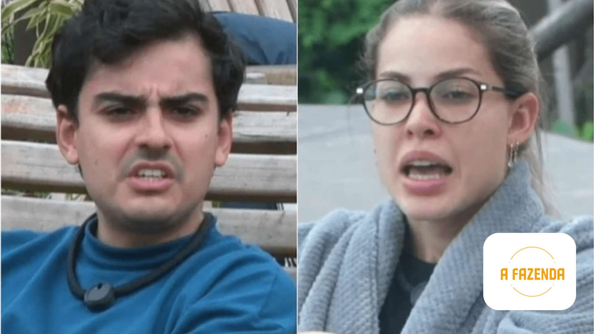 Briga em A Fazenda 17: Dudu Camargo e Saory Cardoso trocam acusações - Dudu Camargo e Saory Cardoso entram em conflito em A Fazenda 17