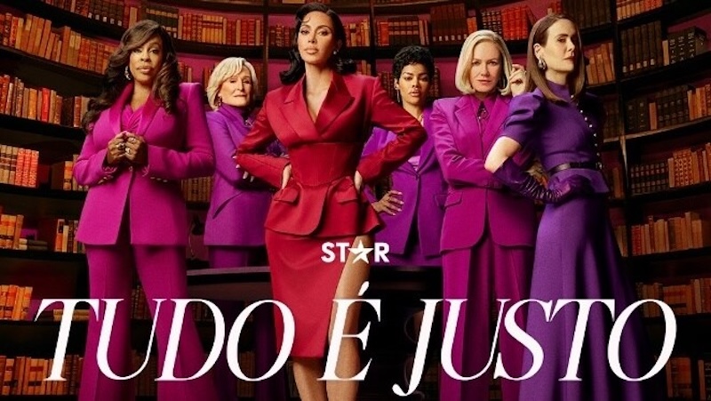 Kim Kardashian revela inspiração para personagem na série Tudo é Justo - Estrelas refletem sobre papéis e vida real em evento no Copacabana Palace