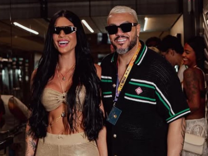 Belo foi quem idealizou a placa com o sobrenome de Rayane na mansão - Chris Flores revela surpresa preparada por Belo para Rayane Figliuzzi em mansão luxuosa