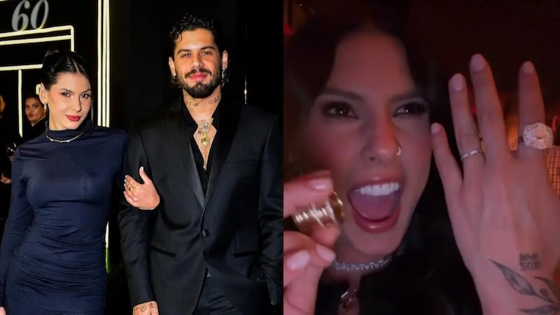 Ana Castela reclama do tamanho da aliança que ganhou de Zé Felipe - Ana Castela protagoniza momento divertido durante jantar em Las Vegas