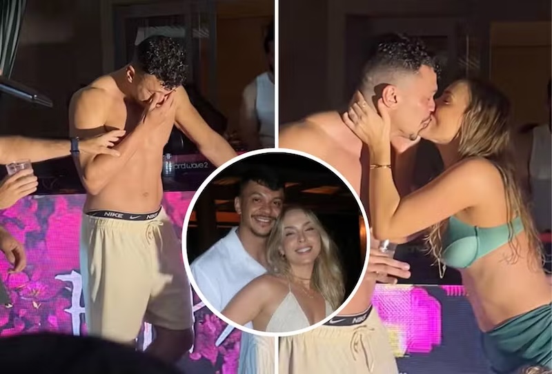 Beijo surpresa entre Tata e Cocielo reacende rumores de reconciliação - Momento inesperado em festa de aniversário faz fãs especularem volta do ex-casal.